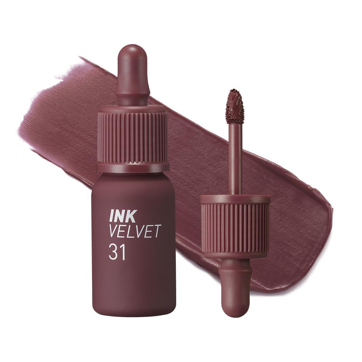 Peripera tinta labial, acabado aterciopelo, aplicador suave para uso diario.