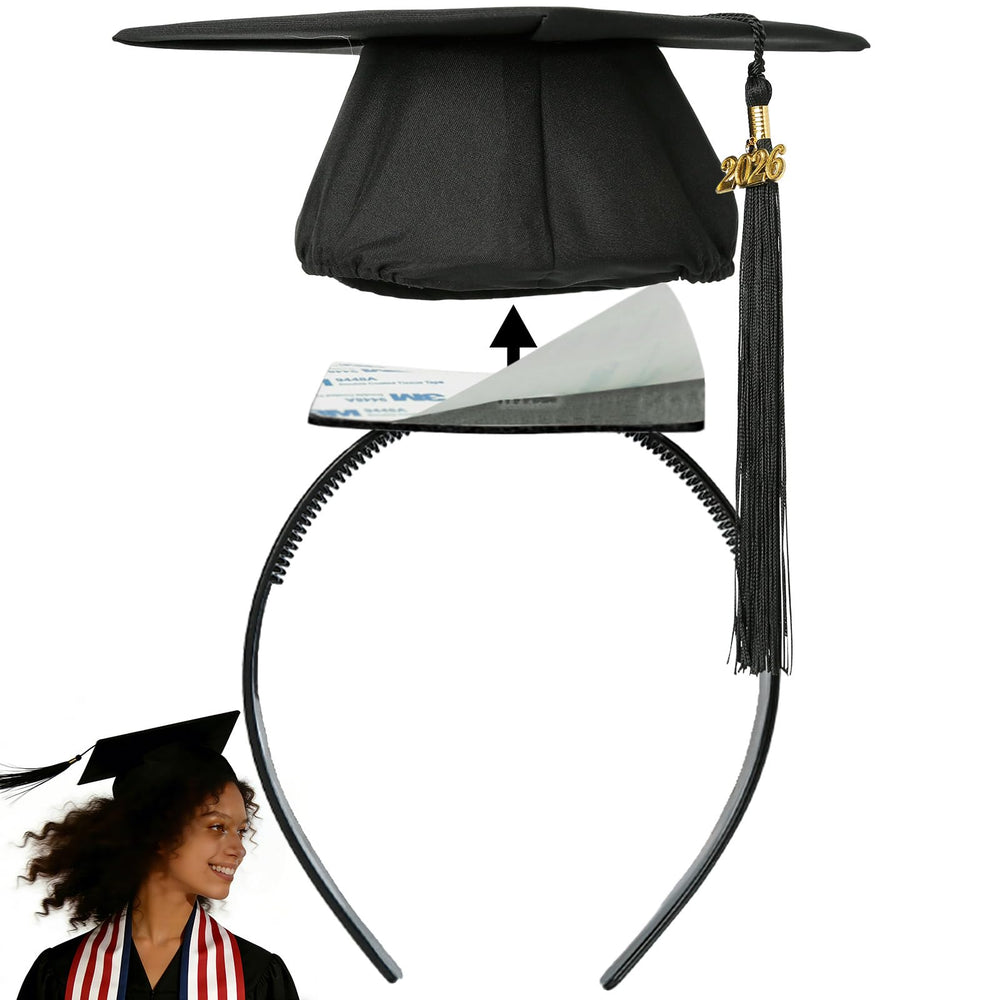 PerldVerge inserto antideslizante para gorra de graduación mantiene el cabello rizado estable.