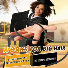 PerldVerge inserto transparente para gorra de graduación, se adapta a cualquier color de cabello.