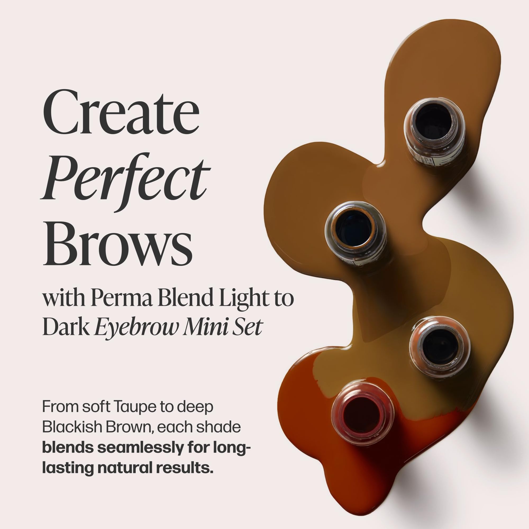 Perma Blend Brunette vegan certification seal emphasizes cruelty-free ink.