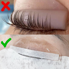 PERMANIA Lash Lift Papel evita desbordes de pestañas durante el proceso.
