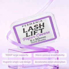 PERMANIA Lash Lift Papel facilita la fijación rápida durante el levantamiento.