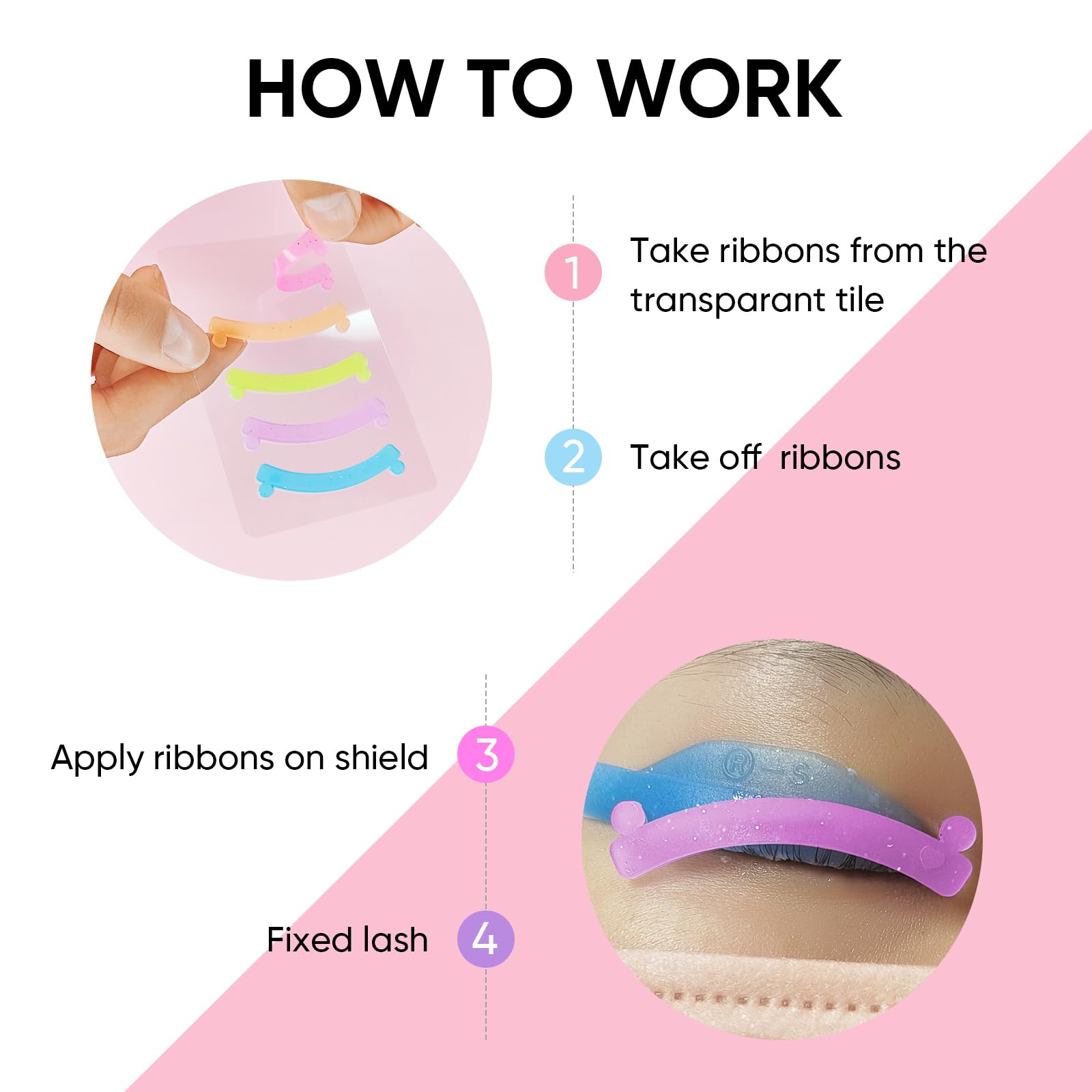 PERMANIA silicone tape close-up supports lash control during perming and lift.