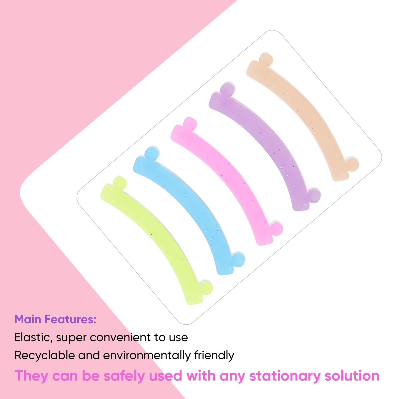 PERMANIA perfectly curved lash roller provides snug fit in most curlers.
