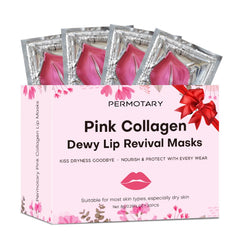Permotary mascarilla labial cristal, parches de labios para hidratación intensiva todo el día.