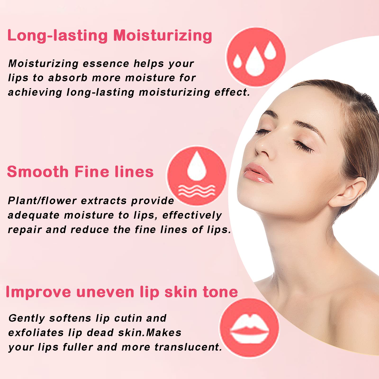 Permotary mascarilla labial cristal, ayuda a suavizar líneas finas visibles.