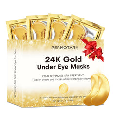 Permotary parches ojos gel cristal para hidratación profunda y elasticidad