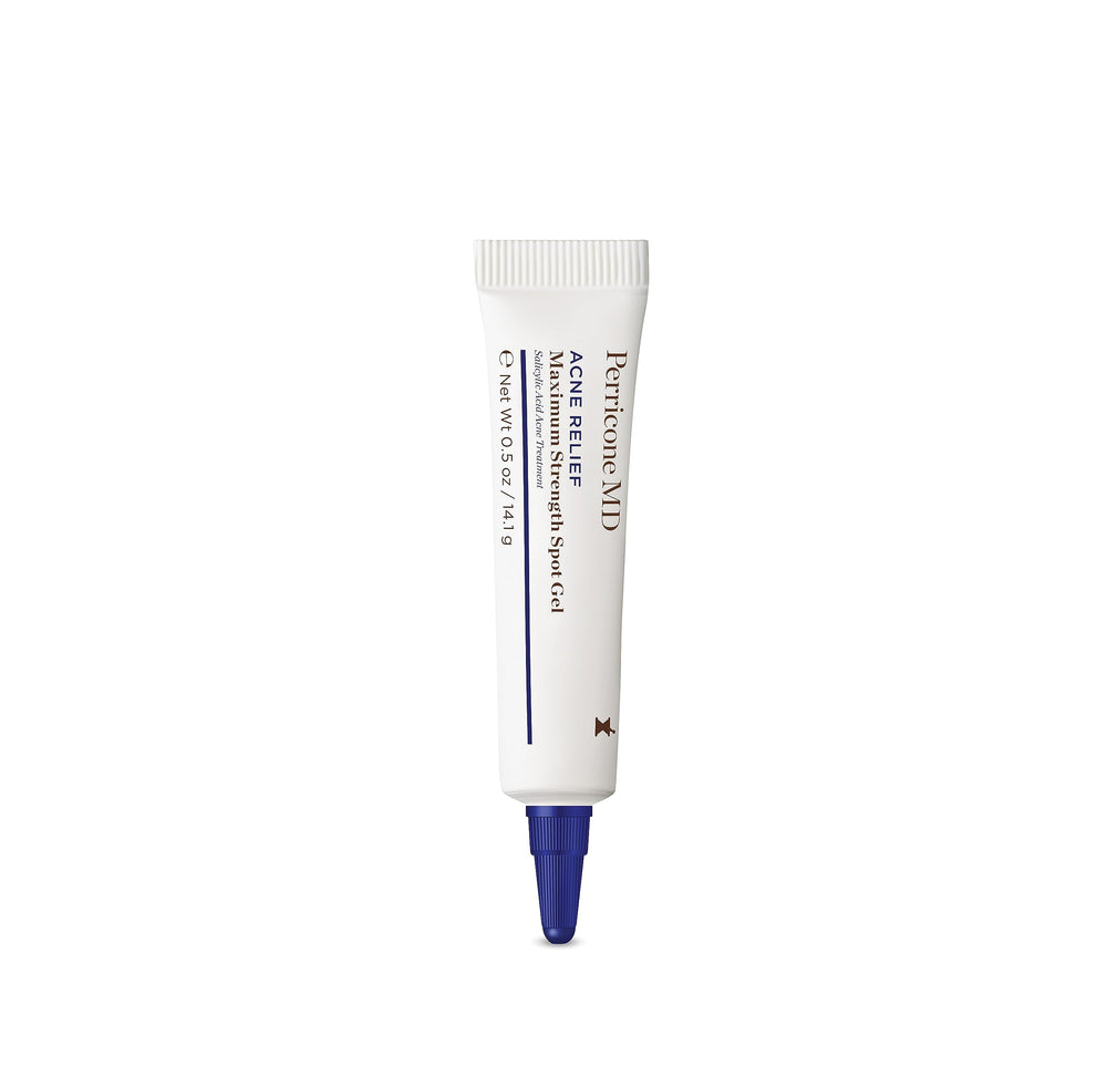 Perricone MD Acne Relief Gel, tubo compacto para tratamiento puntual de imperfecciones.