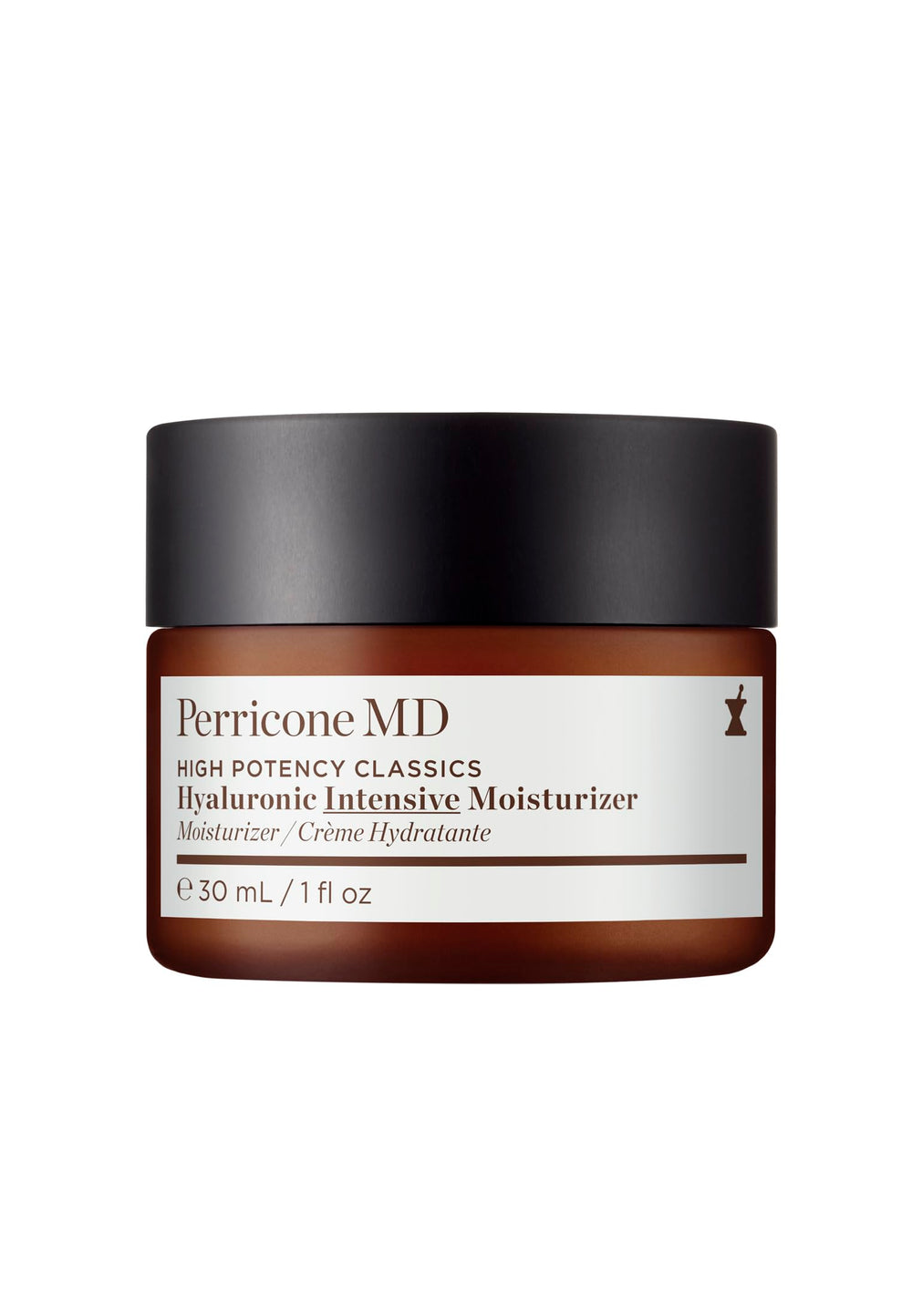 Perricone MD Hyaluronic Intensive Moisturizer bottle with pump delivers lightweight hydration.