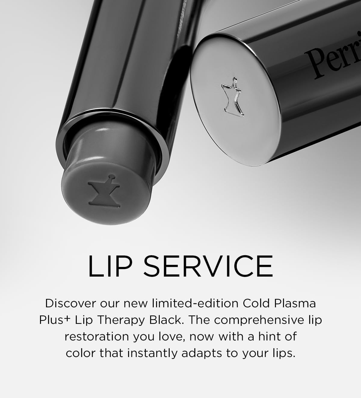Perricone MD Lip Therapy Black cream texture close-up highlights nourishing formula.
