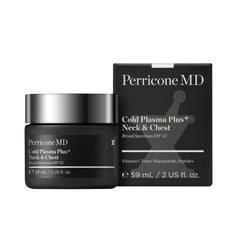 Perricone MD neck-chest crepey skin therapy demonstrates texture smoothing