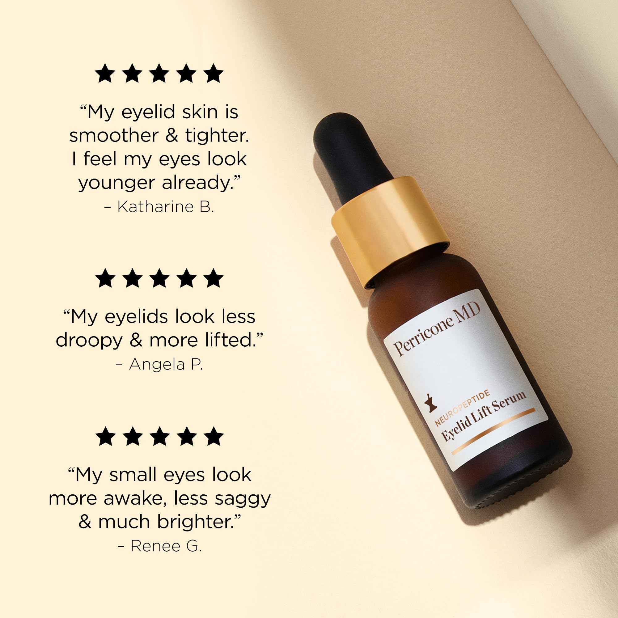 Perricone MD Neuropeptide eyelid lift serum improves eye area appearance