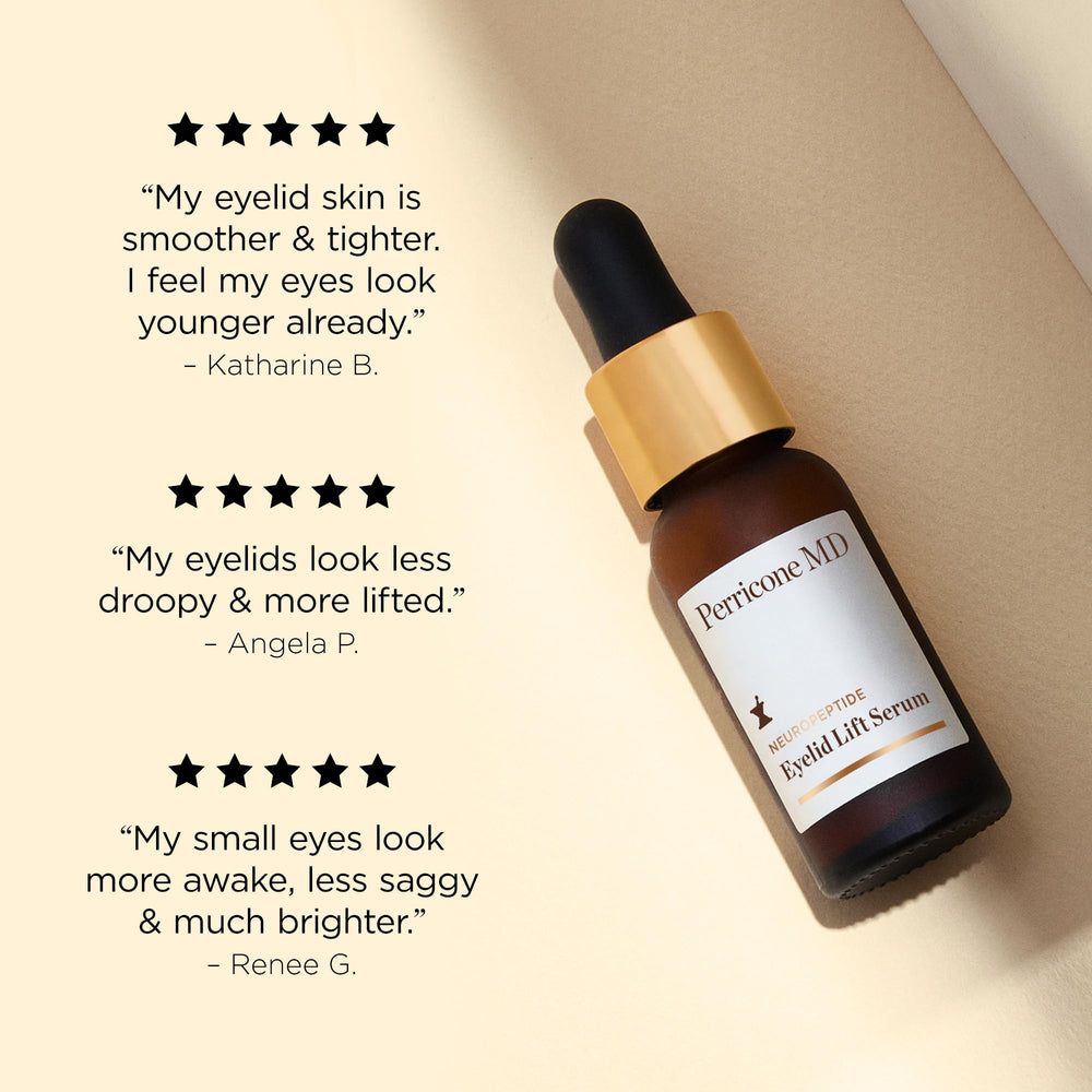 Perricone MD Neuropeptide eyelid lift serum improves eye area appearance