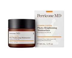 Perricone MD Vitamin C Ester moisturizer texture close-up reveals weightless glow-boosting finish.
