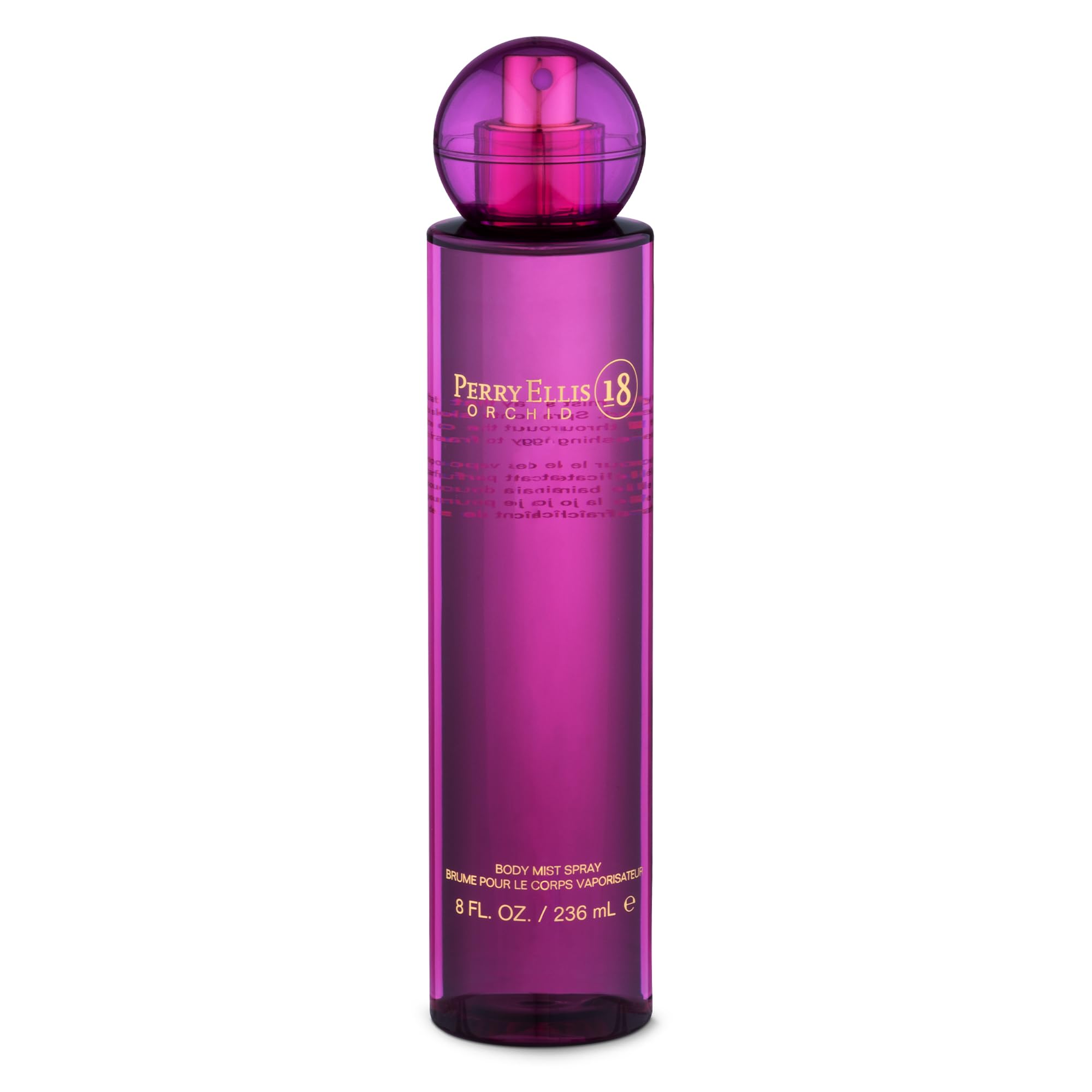 Perry Ellis 18 Orchid bottle front view for everyday freshness