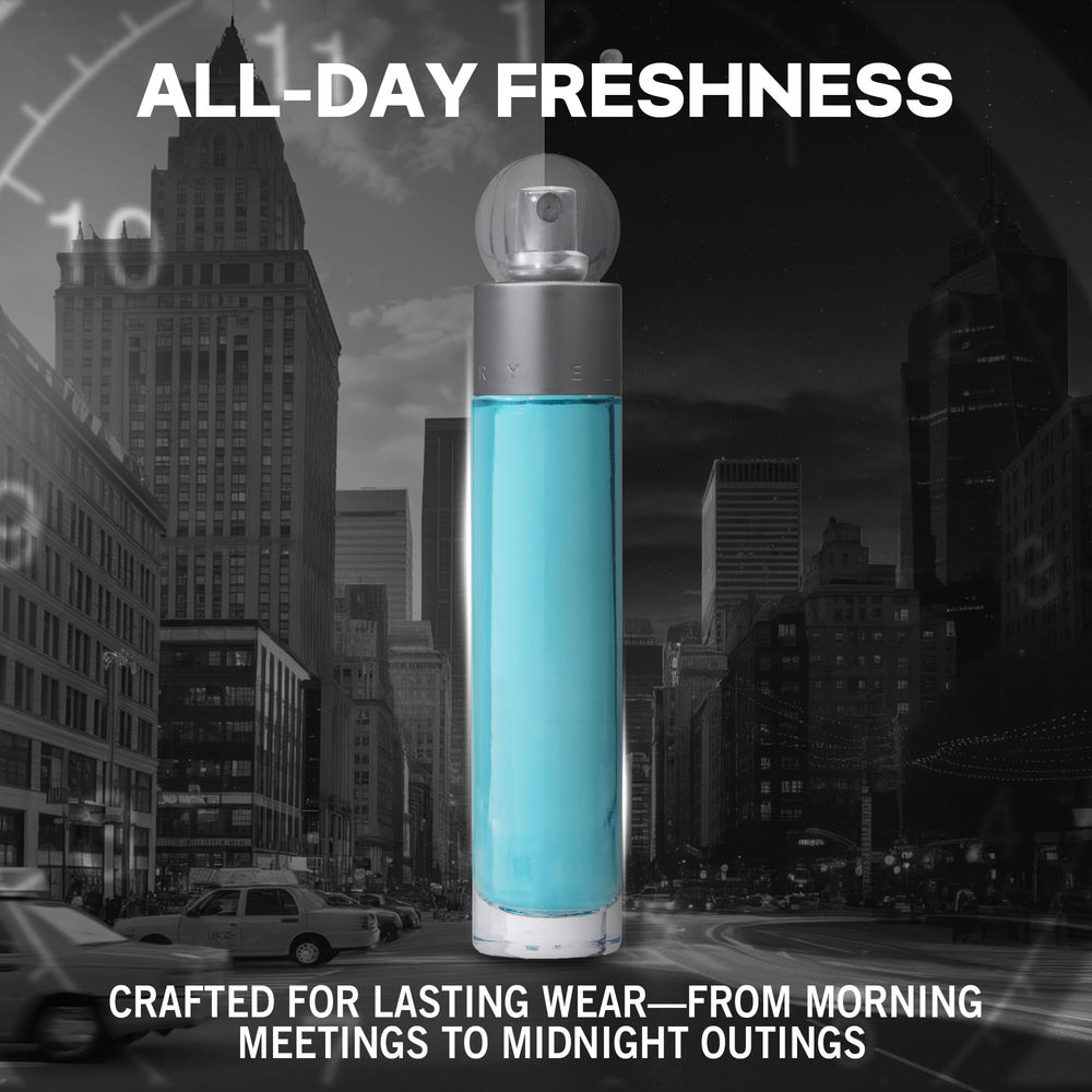 Perry Ellis 360° bergamot note close-up for a fresh start.