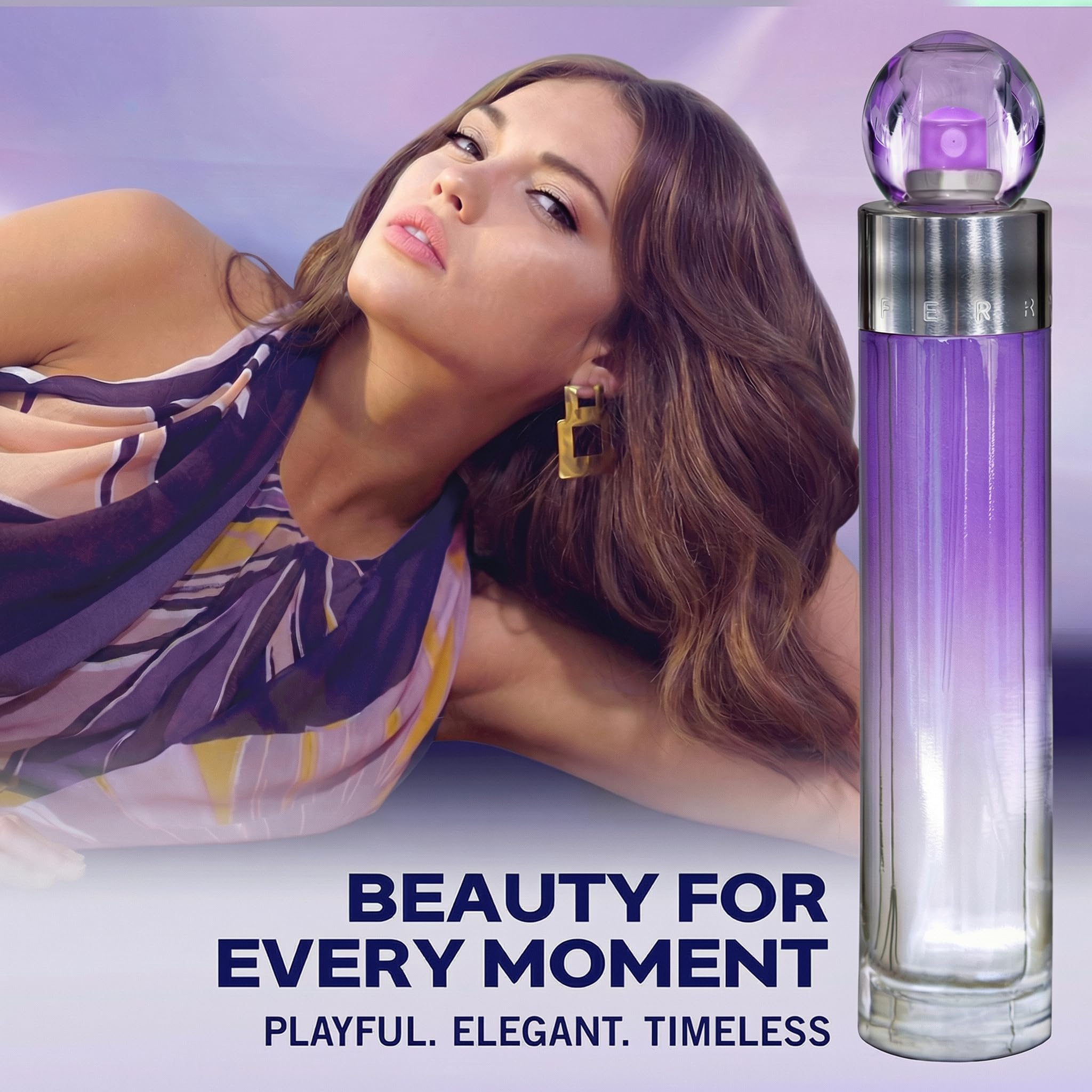 Perry Ellis 360 Purple box packaging elevating unboxing experience.