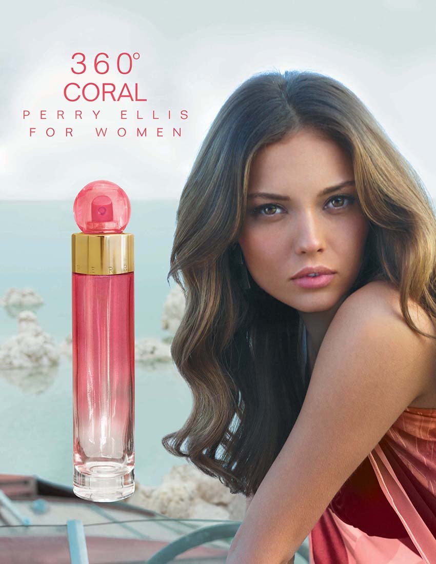 Perry Ellis 360° Women gift box front, compact gifting option.