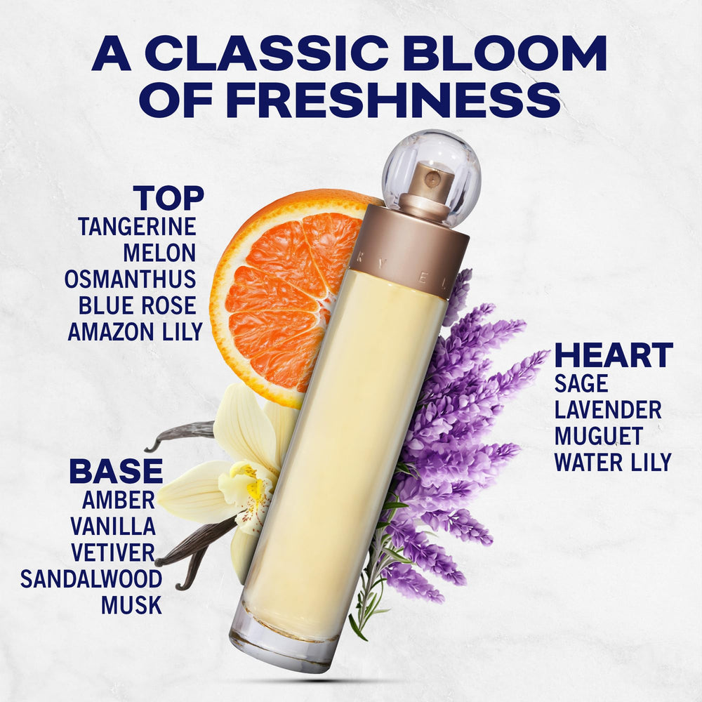 Perry Ellis 360 Women spray-nozzle enables easy application and fresh aroma.