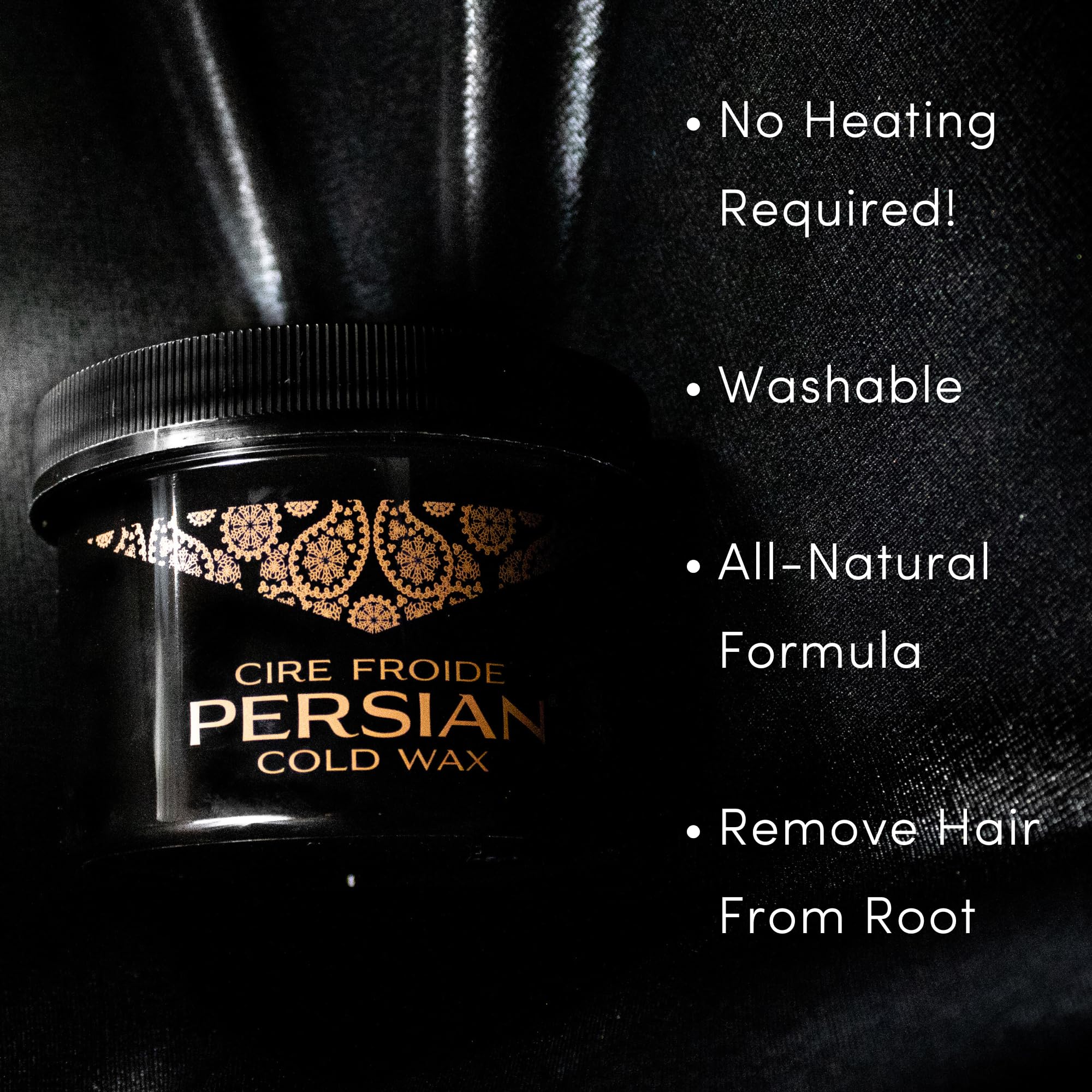 Persian Biodegradable Strips pair with wax for easy clean-up after waxing.