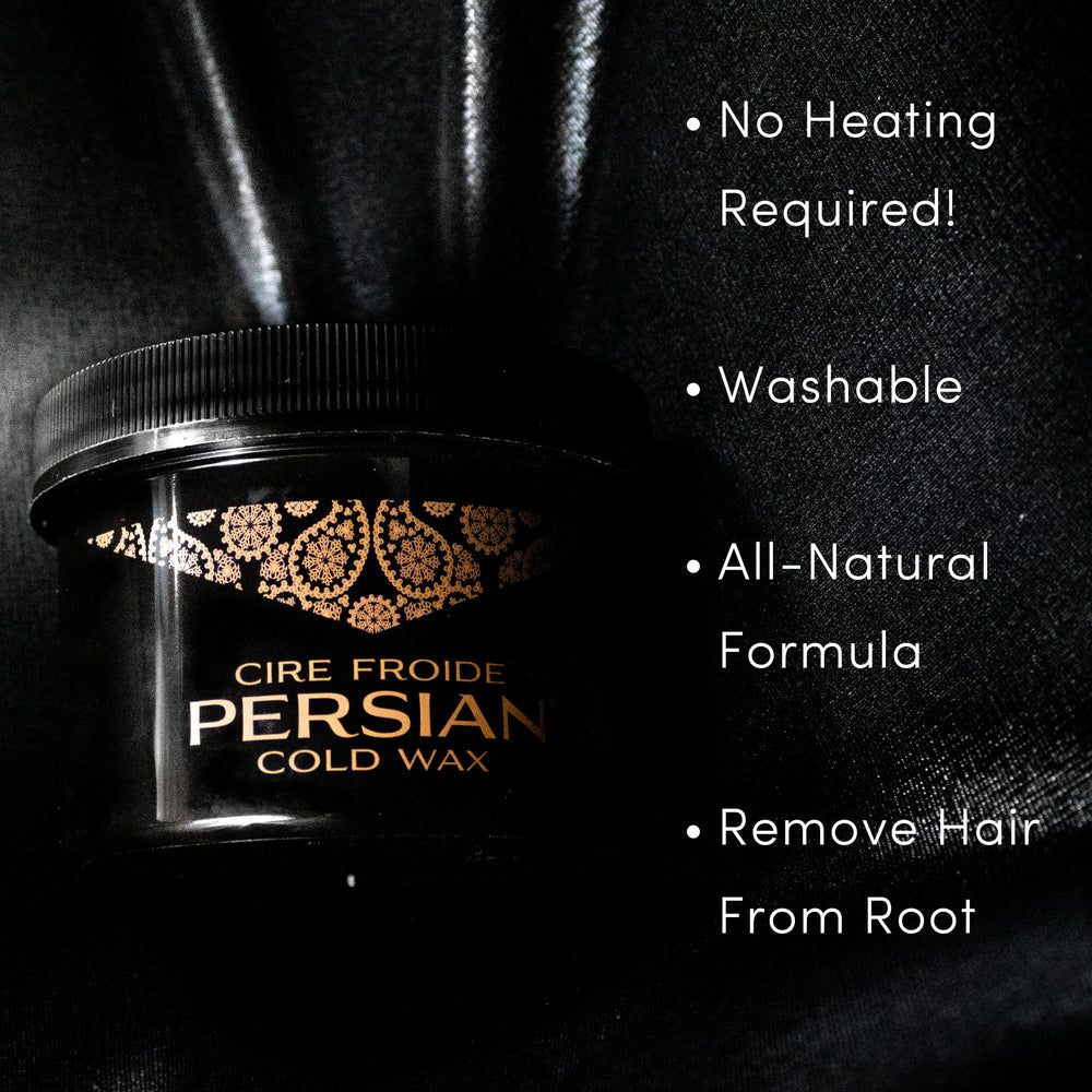 Persian Biodegradable Strips pair with wax for easy clean-up after waxing.
