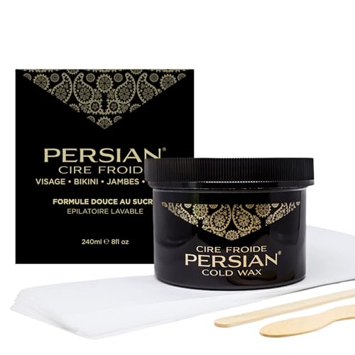 Persian cold wax kit for body use provides long-lasting smoothness across larger areas.