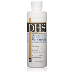 Person & Covey DHS Zinc Shampoo, botella, alivio prolongado de caspa y dermatitis.
