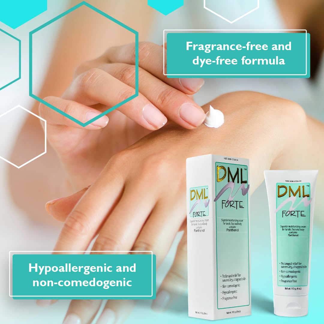 Person & Covey DML Forte crema para cuerpo, hidratación duradera.