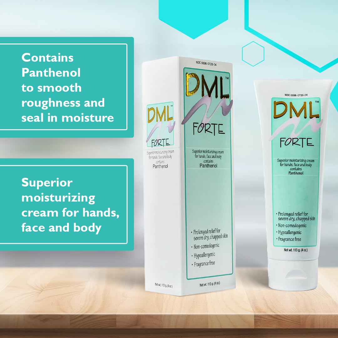 Person & Covey DML Forte crema para rostro, suaviza y cuida sin fragancia.
