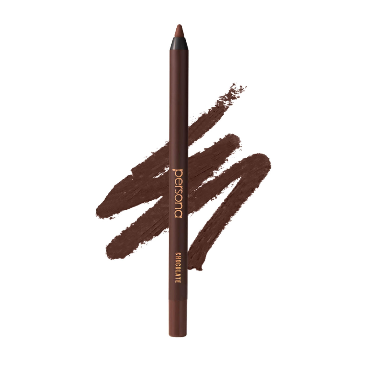 PERSONA 24HR Chocolate Eyeliner Pencil tip close for precise, long-lasting definition