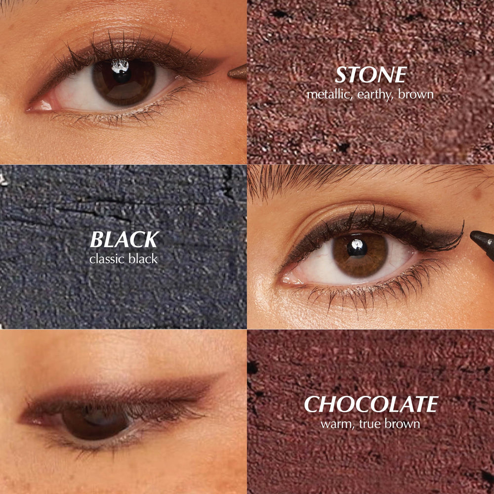 PERSONA 24HR Plum Eyeliner Pencil creamy texture glides on smoothly.