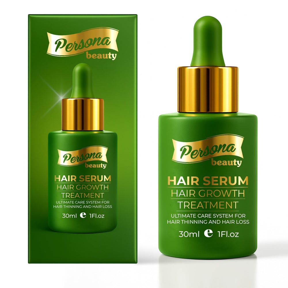 Persona Beauty Hair Growth Serum bottle showing premium packaging and design