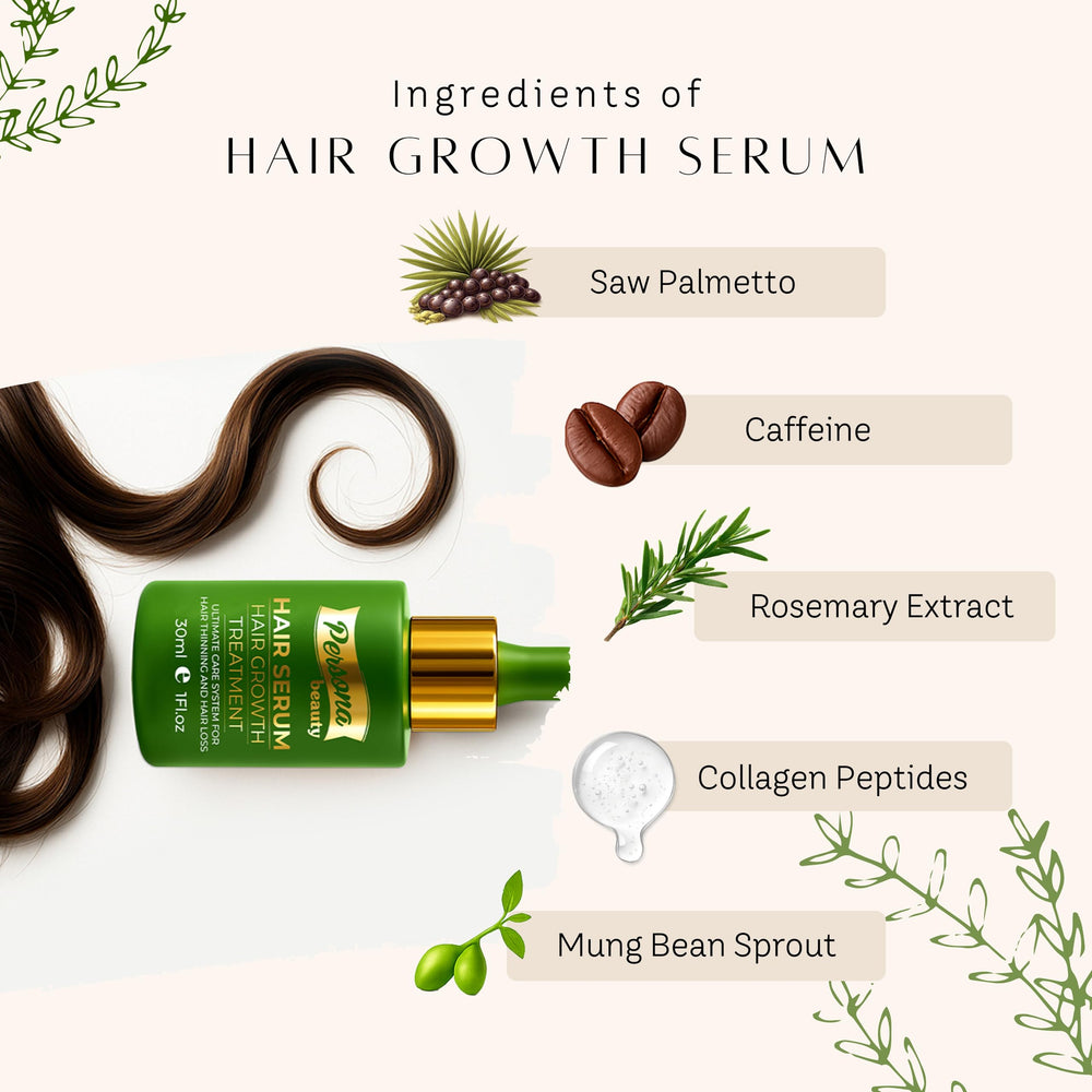 Gentle scalp massage with Persona Beauty serum for better absorption