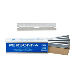 Personna Hair Shaper Blades in use during grooming session for precise edge shaping