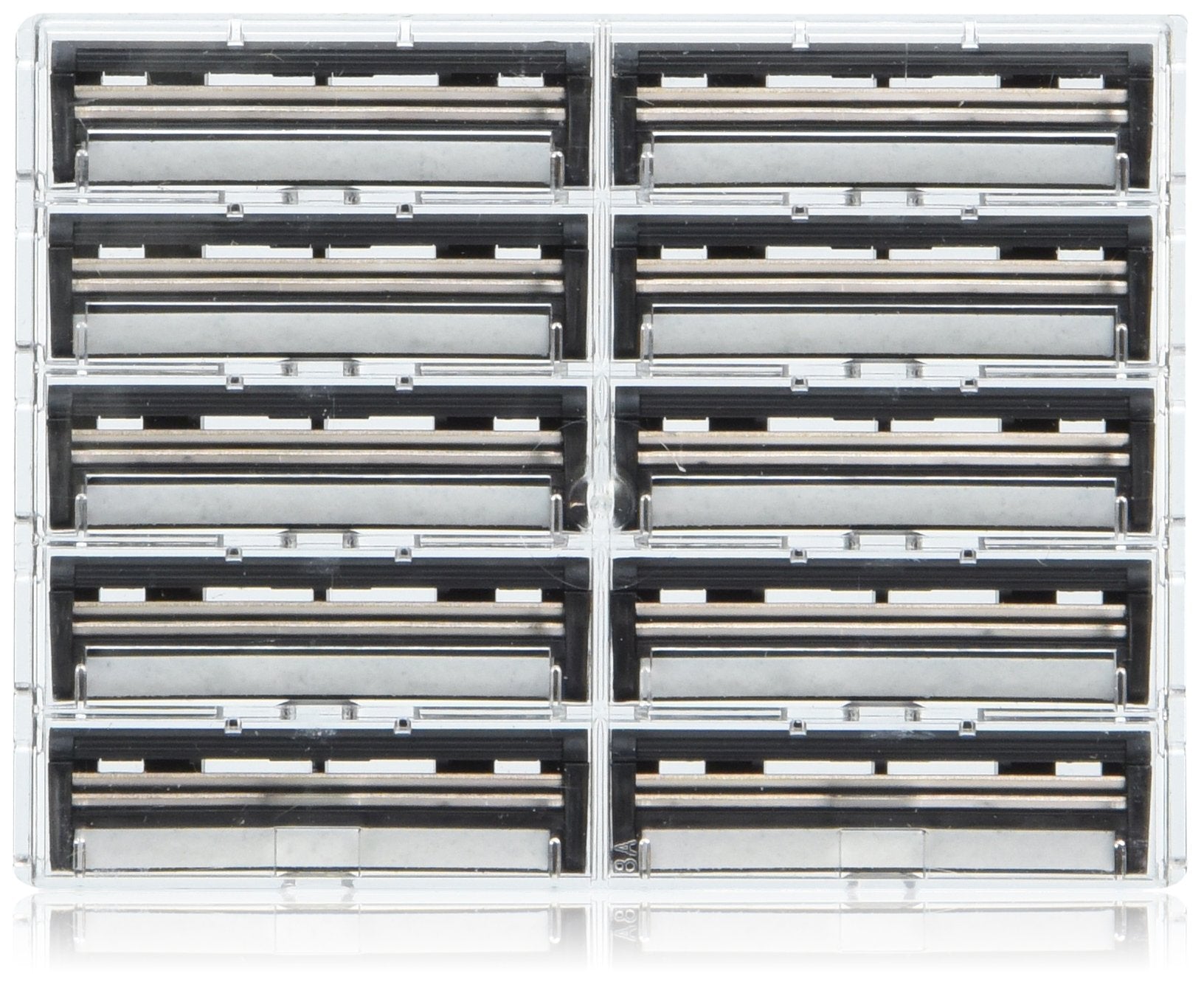 Personna Twin Pivot Plus blades for Trac II and Atra razors, bulk dispenser for easy restocking.