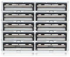 Personna Twin Pivot Plus blades for Trac II and Atra razors, bulk dispenser for easy restocking.