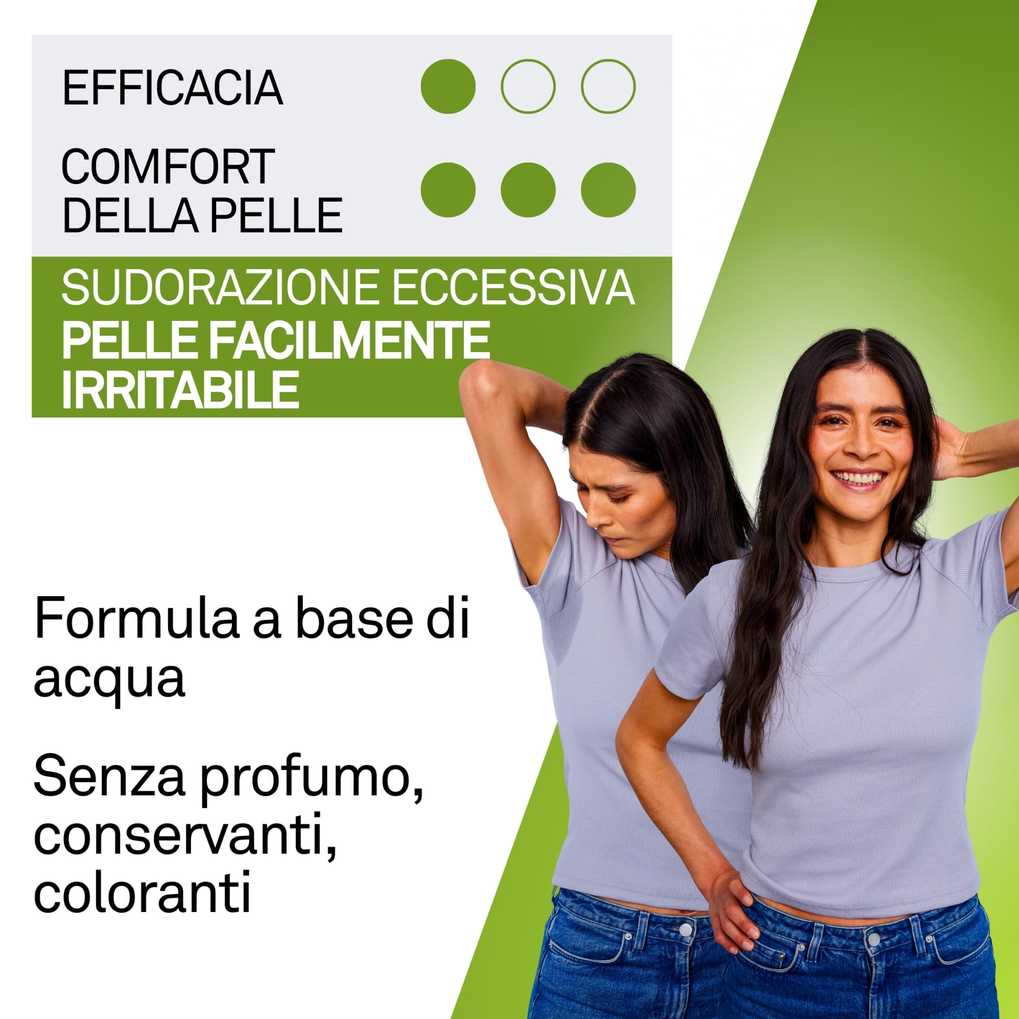 PerspireX Comfort Textura Suave: sensación fresca en la piel tras la aplicación.