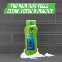Pert anti-dandruff formula on packaging highlights flake-free promise