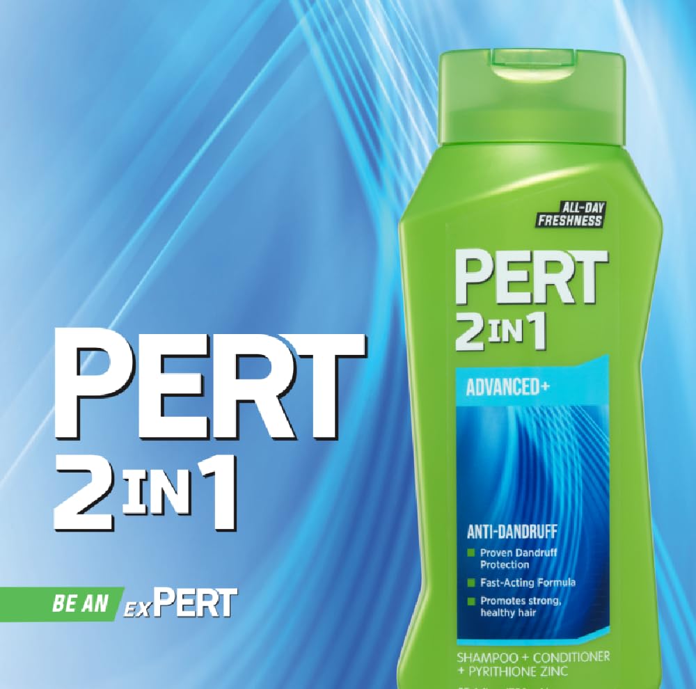 Pert shampoo lather being worked into hair during application