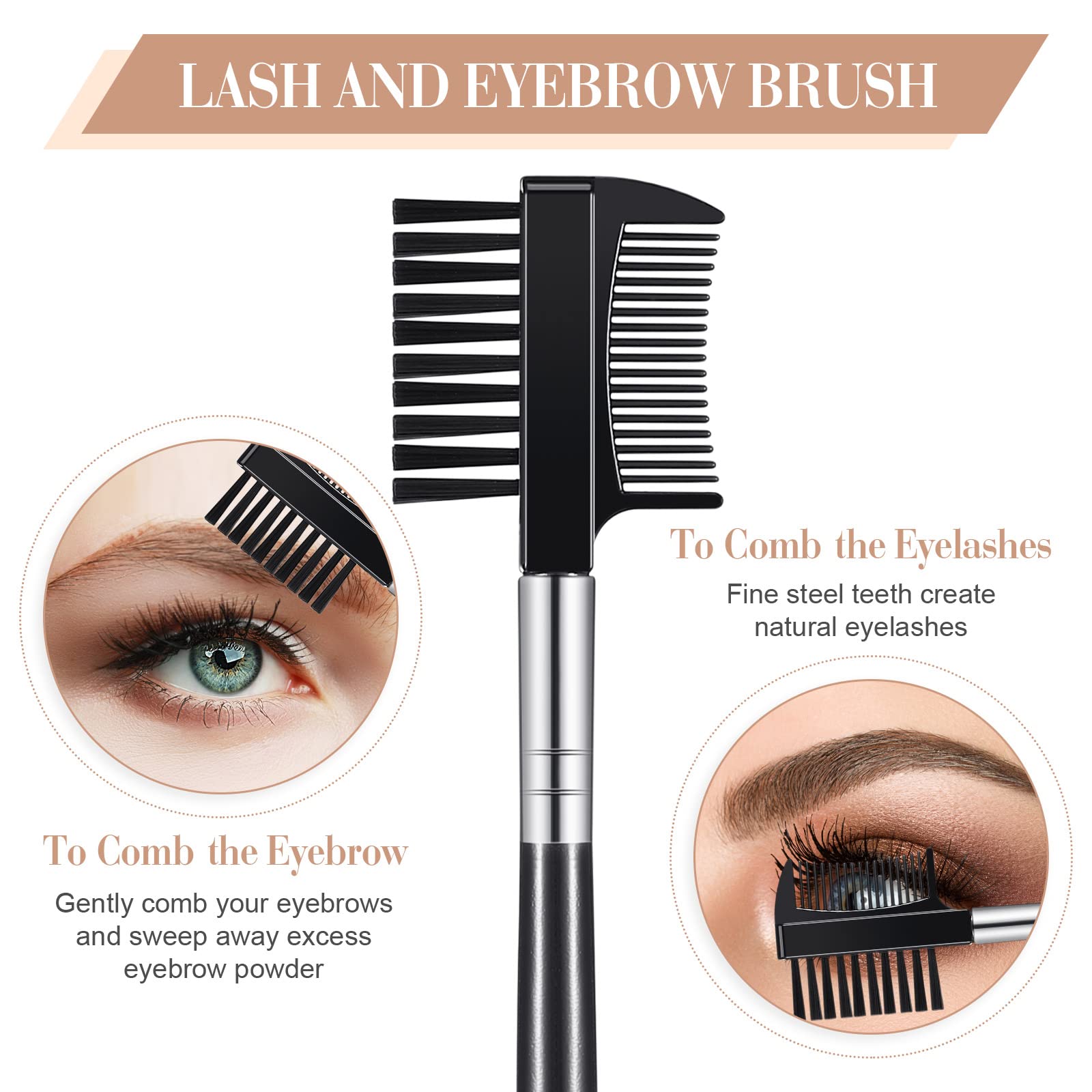 Perthlin eyebrow and eyelash brush for quick, tidy makeup.