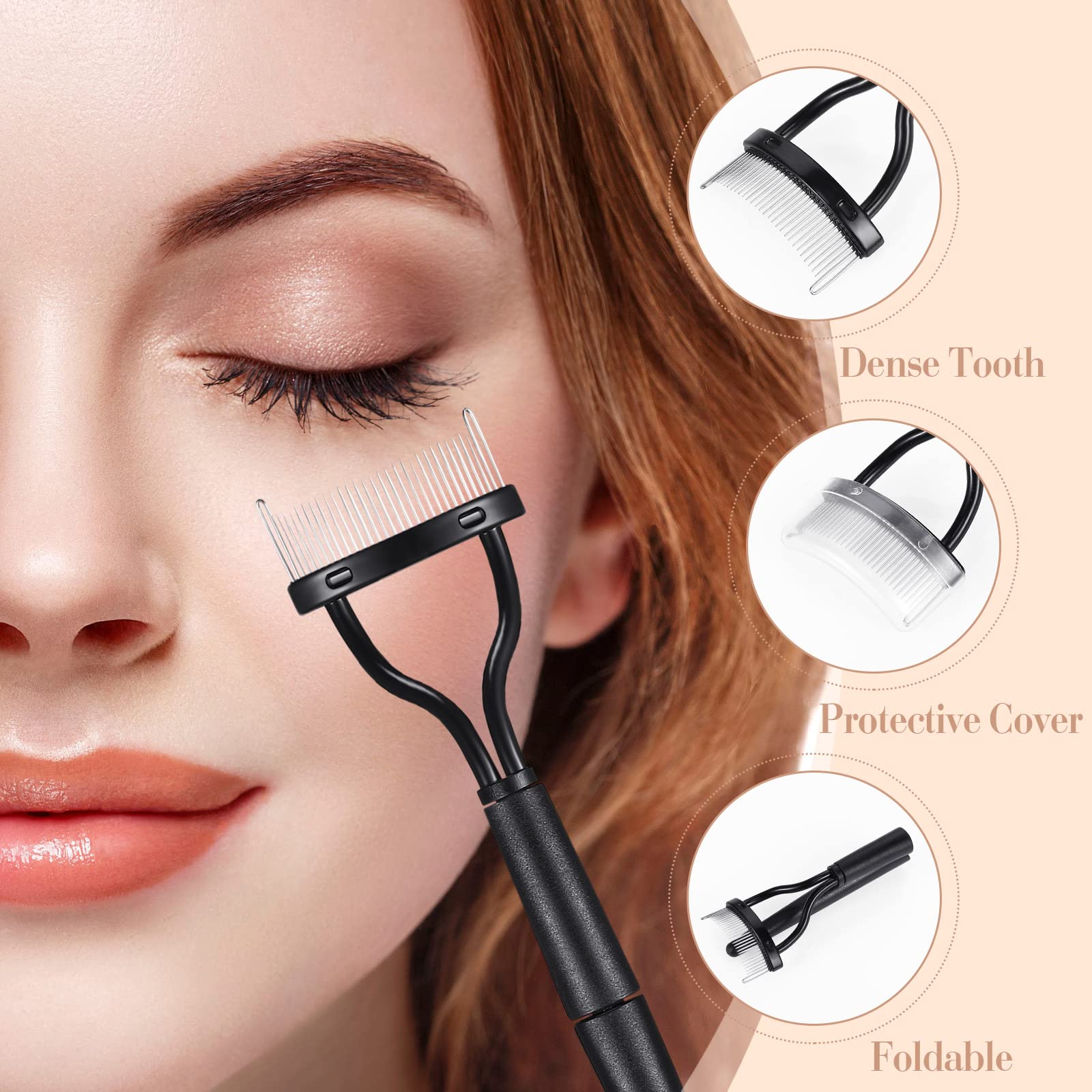 Perthlin eyelash comb tool to separate lashes after mascara.