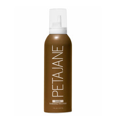 Peta Jane Dark Tanning Mousse bottle for streak-free, natural-looking tan.
