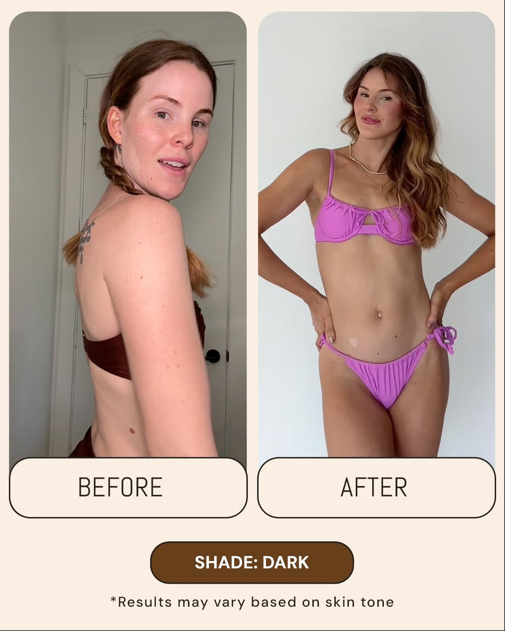 Peta Jane Dark Tanning Mousse absorbs quickly for comfortable wear.