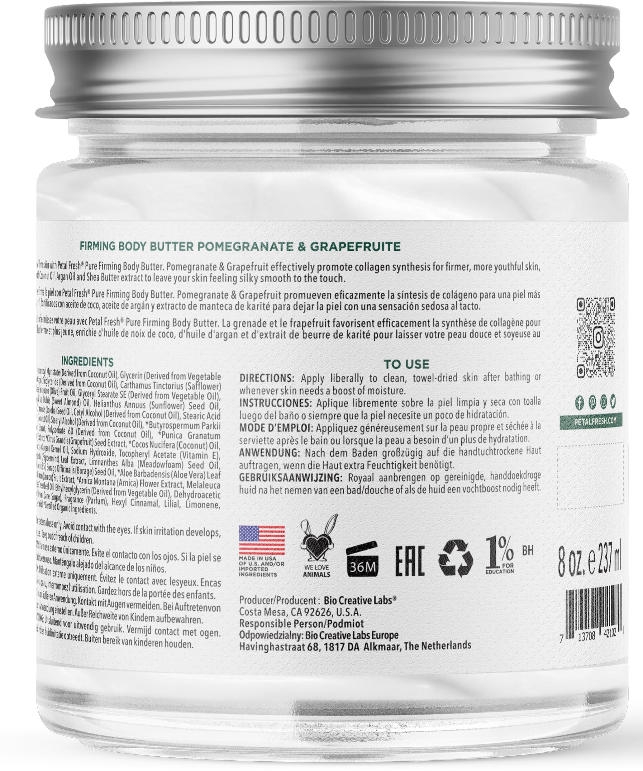 Petal Fresh label shows grapefruit aroma cue.