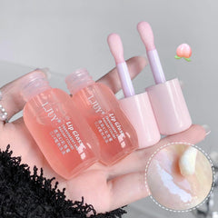 Petansy Lip Gloss application shot highlighting smooth, non sticky wear.