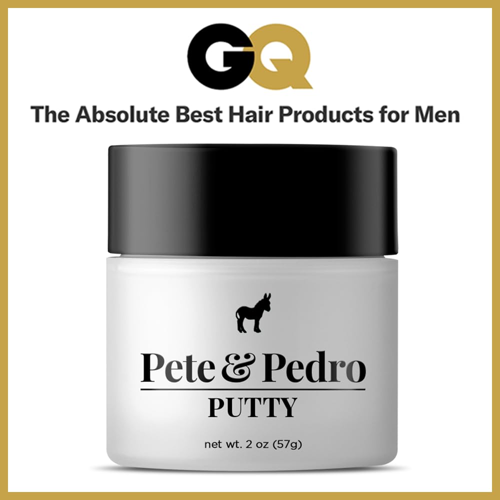 Pete & Pedro Hair Putty ideal for short to medium hairstyles.