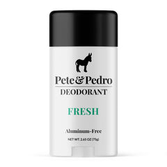Pete & Pedro desodorante natural botella con aroma fresco y protección diaria