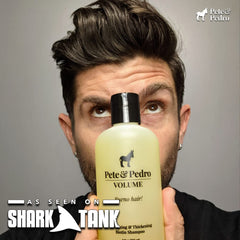 Pete y Pedro Volume Shampoo, proteína de arroz refuerza la fibra capilar.