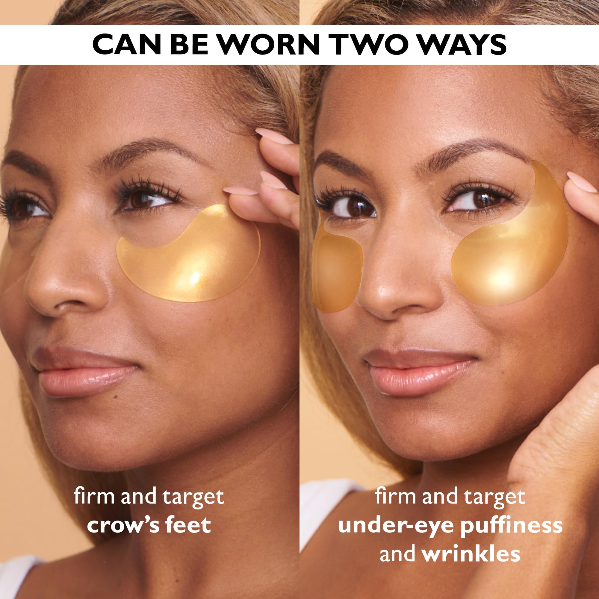 Peter Thomas Roth 24K Gold eye patches hydrates with hyaluronic acid.