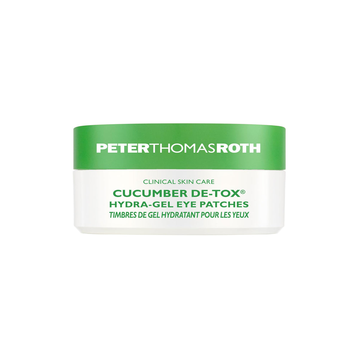 Peter Thomas Roth Cucumber De-Tox patches pack-shot showing full product for refreshed under-eyes
